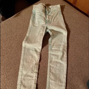 Abercrombie kids turquoise jeans size 10
